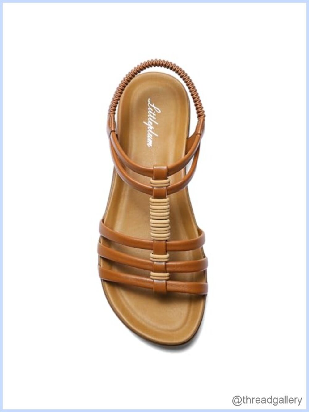 Women Flat Sandals Arch Support Braided Gladiator Ankle Strap Comfy Walking